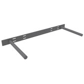  Floating Shelf Support 2-Rod Bracket in Steel, Carry Capacity: 150 lbs, 22-1/2'' W x 10'' D x 1-1/2'' H