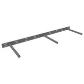  Floating Shelf Support 3-Rod Bracket in Steel, Carry Capacity: 250 lbs, 34-1/2'' W x 10'' D x 1-1/2'' H