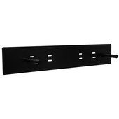  Accent Floating Shelf 2-Rod Bracket in Black, Carry Capacity: 150 lbs, 27-1/2'' W x 6'' D x 5'' H