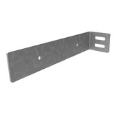  Hidden Shelf Bracket Arm in Galvanized Steel, 2'' W x 8'' D x 1-5/8'' H