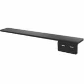  Harmony XL Right Countertop Steel Support Bracket in Black, 3-1/2' W x 24' D x 1/8' H