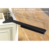  Anthem 14'' Eco-Lucent Corner Support in Black, 6-1/2'' W x 14'' D x 2'' H