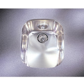  Compact Stainless Steel Single Bowl Undermount Sink, 12-1/2''W x 14-1/8''D x 5-7/8''H