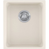  Kubus Single Bowl Undermount Kitchen Sink, Granite, Fragranite Vanilla, 15''W x 17-3/8''D x 7-7/8''H