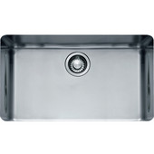  Kubus Single Bowl Undermount Sink, 18 Gauge, Stainless Steel, 28-3/4''W x 16-7/8'' D