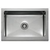  Manor House Stainless Steel 30'' Single Bowl Apron Front Sink, 30''W x 20-7/8'' D