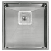  Peak 16'' Single Bowl Undermount Sink,16 Gauge, Stainless Steel, 16-7/8''W x 17-3/4'' D