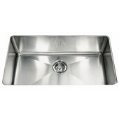  Professional Series Single Bowl Undermount Sink,16 Gauge, Stainless Steel, 31-7/8''W x 18-1/8'' D