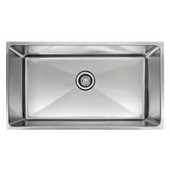  Professional Series Single Bowl Undermount Sink,16 Gauge, Stainless Steel, 34''W x 19-5/8'' D