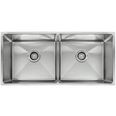  Professional Series Double Bowl Undermount Sink,16 Gauge, Stainless Steel, 35-1/16''W x 18-1/8'' D