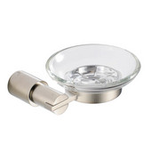  Magnifico Wall Mounted Soap Dish in Brushed Nickel, Dimensions: 5'' W x 4-3/4'' D x 1-3/4'' H