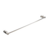 Magnifico Wall Mounted 24'' Towel Bar in Brushed Nickel, Dimensions: 24-7/8'' W x 3'' D x 1-1/4'' H