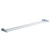  Magnifico Wall Mounted 25'' Double Towel Bar in Chrome, Dimensions: 24-7/8'' W x 4-1/2'' D x 1-1/4'' H