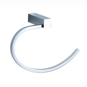  Ottimo Wall Mounted Towel Ring in Chrome, Dimensions: 8-1/2'' W x 2-1/2'' D x 5-1/2'' H