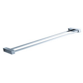  Ottimo Wall Mounted 25'' Double Towel Bar in Chrome, Dimensions: 24-1/2'' W x 4-3/8'' D x 1'' H
