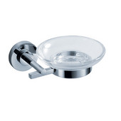  Alzato Wall Mounted Soap Dish in Chrome, Dimensions: 5-1/4'' W x 4-3/4'' D x 2'' H