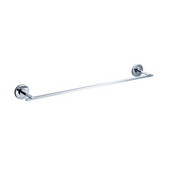  Alzato Wall Mounted 25'' Towel Bar in Chrome, Dimensions: 25-5/8'' W x 3'' D x 2'' H