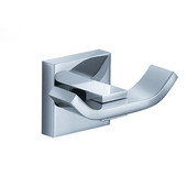  Glorioso Wall Mounted Robe Hook in Chrome, Dimensions: 3'' W x 1-3/4'' D x 1-5/8'' H