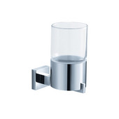  Glorioso Wall Mounted Tumbler Holder in Chrome, Dimensions: 2-3/4'' W x 4-1/4'' D x 5'' H