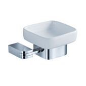  Solido Wall Mounted Soap Dish in Chrome, Dimensions: 5-1/4'' W x 4-1/2'' D x 2-1/4'' H
