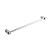  Ellite Wall Mounted 22'' Towel Bar in Brushed Nickel, Dimensions: 23-5/8'' W x 3'' D x 1-1/8'' H