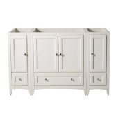  Oxford 54'' Antique White Traditional Vanity Base Cabinets, 53-1/2'' W x 20'' D x 34'' H
