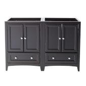  Oxford 48'' Espresso Traditional Double Sink Vanity Base Cabinets, 47-1/4'' W x 20'' D x 34'' H