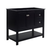  Manchester 42'' Black Traditional Bathroom Vanity Base Cabinet Only, Vanity Base Cabinet: 41-4/5'' W x 20'' D x 34'' H