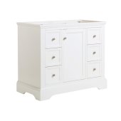  Windsor 40'' Matte White Traditional Bathroom Cabinet, 39-1/2'' W x 20-5/16'' D x 33-1/2'' H