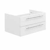  Lucera 30'' White Wall Hung Undermount Sink Modern Bathroom Vanity Base Cabinet Only, 29-1/5''W x 20''D x 15''H