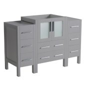  Torino 48'' Gray Modern Bathroom Vanity Cabinets, 47-3/4'' W x 17-3/4'' D x 33-3/4'' H