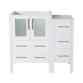  Torino 36'' White Modern Vanity Base Cabinets, 35-3/4'' W x 17-3/4'' D x 33-3/4'' H