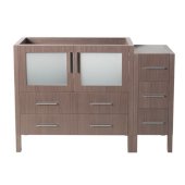 Torino 48'' Gray Oak Modern Vanity Base Cabinets, 47-1/2'' W x 17-3/4'' D x 33-3/4'' H