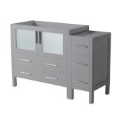  Torino 48'' Gray Modern Bathroom Vanity Cabinets, 47-1/2'' W x 17-3/4'' D x 33-3/4'' H