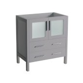  Torino 30'' Gray Modern Bathroom Vanity Cabinet, 29-3/4'' W x 17-3/4'' D x 33-3/4'' H