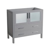  Torino 36'' Gray Modern Bathroom Vanity Cabinet, 35-1/2'' W x 17-3/4'' D x 33-3/4'' H