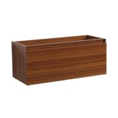  Mezzo 48'' Teak Wall Hung Modern Bathroom Vanity Base Cabinet, 47'' W x 18-3/4'' D x 17-5/8'' H