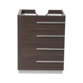  Livello 24'' Gray Oak Modern Vanity Base Cabinet, 23-3/8'' W x 18-5/8'' D x 29-1/2'' H