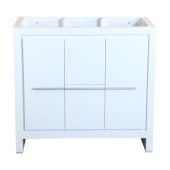  Allier 36'' White Modern Vanity Base Cabinet, 35-3/8'' W x 18'' D x 32-7/8'' H