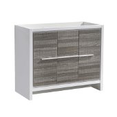  Allier Rio 40'' Ash Gray Modern Bathroom Cabinet, Cabinet Base: 39-1/4'' W x 18'' D x 32-7/8'' H