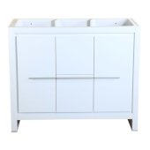  Allier 40'' White Modern Vanity Base Cabinet, 39-1/4'' W x 18'' D x 32-7/8'' H