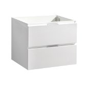  Valencia 24'' Glossy White Wall Hung Modern Bathroom Cabinet , Cabinet Base: 24'' W x 19'' D x 19-11/16'' H