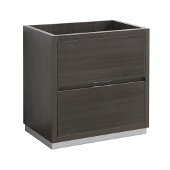  Valencia 30'' Gray Oak Free Standing Modern Bathroom Cabinet , Vanity Base: 30'' W x 19'' D x 30'' H