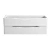  Tuscany 48'' Wall Hung Double Bathroom Vanity Cabinet in Glossy White Finish, 47-1/10'' W x 18-4/5'' D x 17-7/10'' H