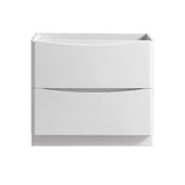  Tuscany 36'' Freestanding Single Bathroom Vanity Cabinet in Glossy White Finish, 35-3/10'' W x 18-4/5'' D x 31-1/2'' H