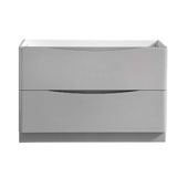 Tuscany 48'' Freestanding Single Bathroom Vanity Cabinet in Glossy Gray Finish, 47-1/10'' W x 18-4/5'' D x 31-1/2'' H