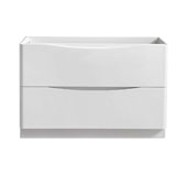  Tuscany 48'' Freestanding Double Bathroom Vanity Cabinet in Glossy White Finish, 47-1/10'' W x 18-4/5'' D x 31-1/2'' H