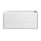  Catania 48'' Wall Hung Single Bathroom Vanity Cabinet in Glossy White Finish, 47-1/10'' W x 18-2/5'' D x 22-4/5'' H