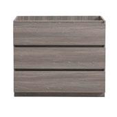  Lazzaro 42'' Freestanding Single Bathroom Vanity Cabinet in Gray Wood Finish, 39-3/10'' W x 18-2/5'' D x 34-3/10'' H