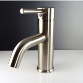 Sillaro Single Hole Mount Bathroom Vanity Faucet in Brushed Nickel, Dimensions: 1-3/4'' W x 6-1/8'' D x 7-3/8'' H